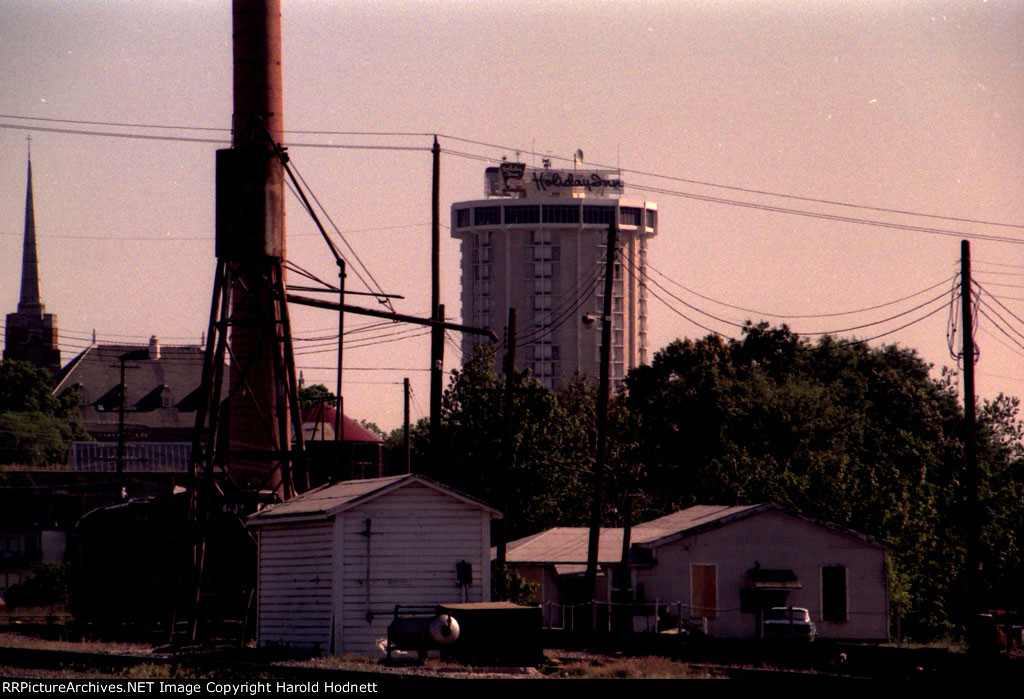 Taken from Peace Street Bridge with a long telephoto lens. The sand house, old yard office now gone